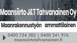 Maansiirto J ja T Tahvanainen Oy logo